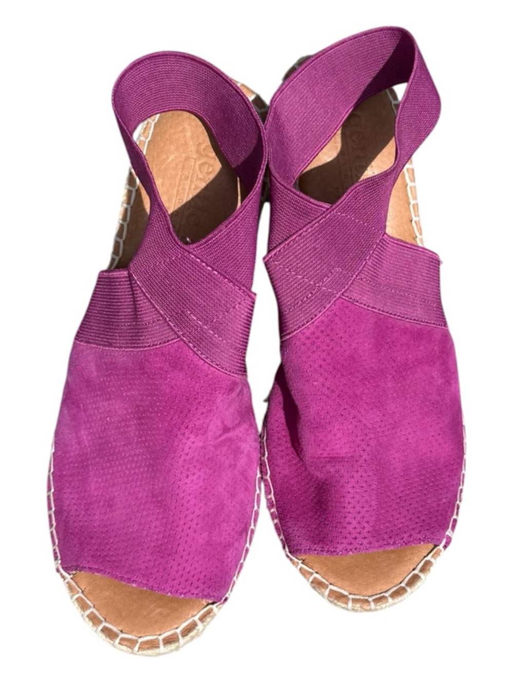 gentle souls Magenta Pink Colleen Espadrille Wedge Sandals - Picture 4 of 11